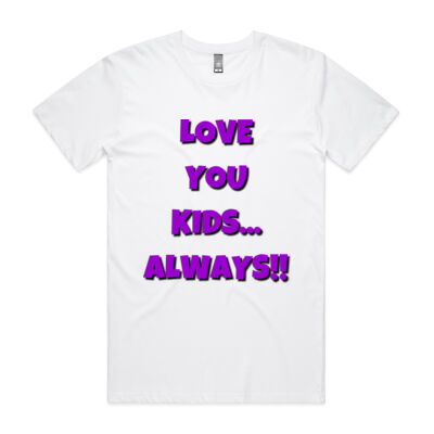 Mens Love You Kids Always on Front - TWLBJ on Back Thumbnail